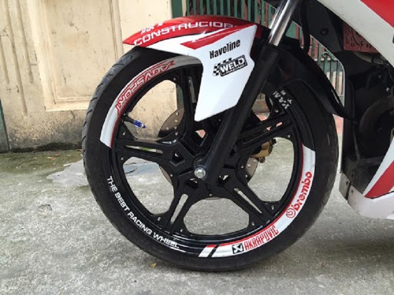 tem dán vành xe exciter 150